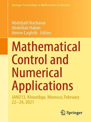 cover image of Mathematical Control and Numerical Applications